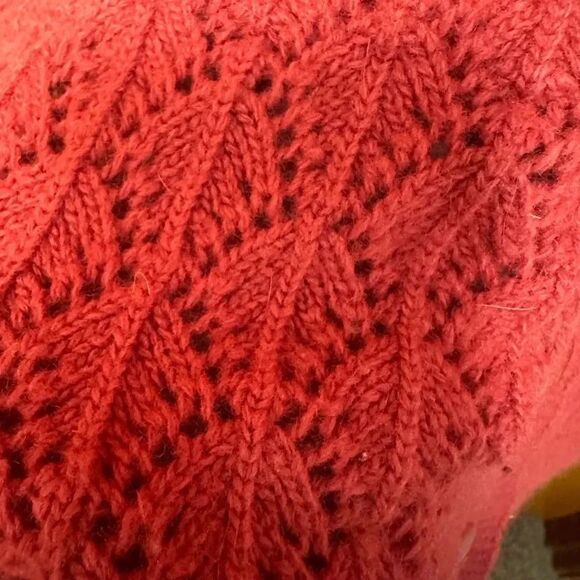 Anthropologie Sparrow Pointelle Knit Lambswool Angora Cardigan Size M - Picture 5 of 5